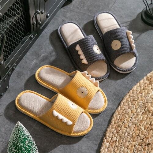 Men Women Slippers Summer Shark Cartoon Cute Flip Flop Shoes Couple Bathroom Fashion Non-slip Flat Indoor Casual House Slides
