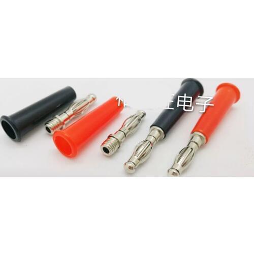 Smonisia 500pcs/lot 4mm Banana Connector Lantern Type Long Hat Terminal Instrument Speaker Plug