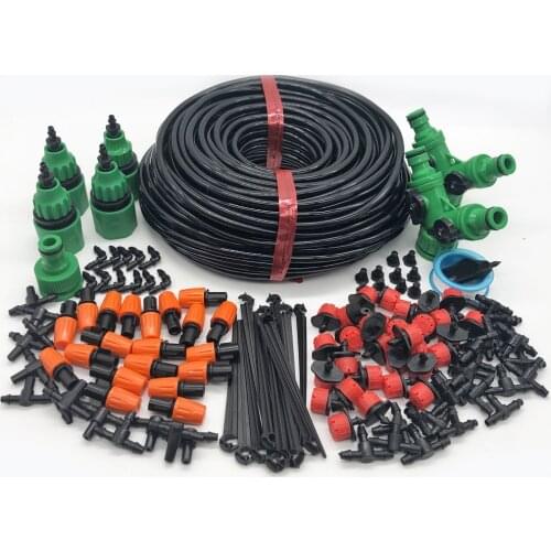 10-50M Garden Watering System Micro Drip Irrigation System Automatic Self Watering Kit Drippers Misting Cooling System