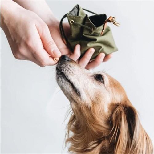 Dog Snack Bag Waterproof Moisture-proof Dog Bag Hanging Keychain Dog Training Bag