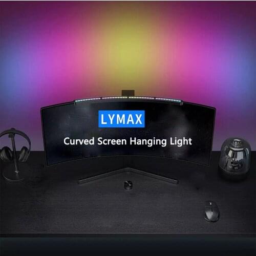 Youpin LYMAX Display Light Computer Eyes Protection Curved Surface Screen Hanging Light Dimmable Lamp For Study Reading Gaming
