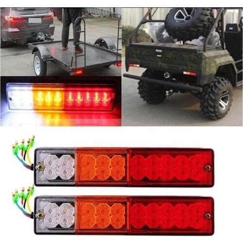 New 20 leds 12V Waterproof Lights Truck LED Tail Light Lamp Yacht Car Trailer Taillight Reversing Running Brake Turn