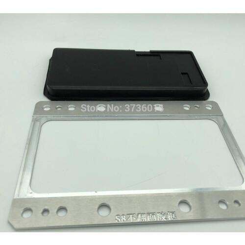 YMJ unbent flex black rubber and fix rubber mold for samsung S8 YMJ machine use for LCD glass oca no bent flex laminating repair