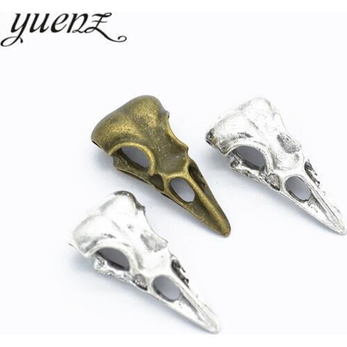 YuenZ 5pcs Bird head skull Charms Pendants Fit necklace Handmade Jewelry Making 32*14mm D536