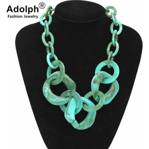 ADOLPH Star Jewelry Acetic acid sheet Big Choker Necklace Women 2019 New Punk Boho Statement Accessories Femme Pendant Necklaces