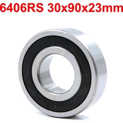 1pc 6406RS 6406 2RS Deep Groove Motor Ball Bearing 30*90*23Mm