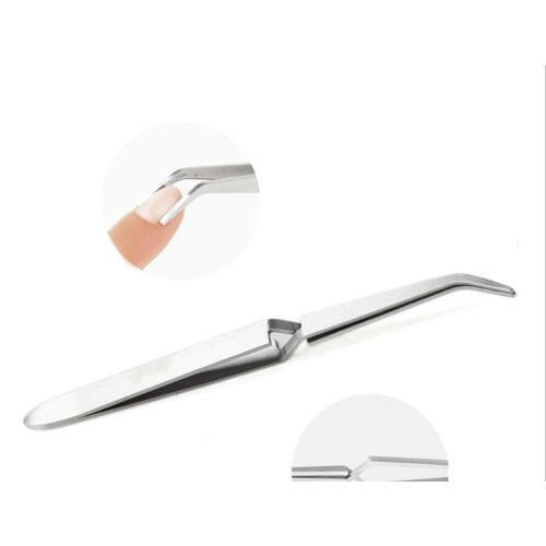 1 pc Professional Cuticle Manicure Pedicure nail art Tweezers nail decoration tweezers
