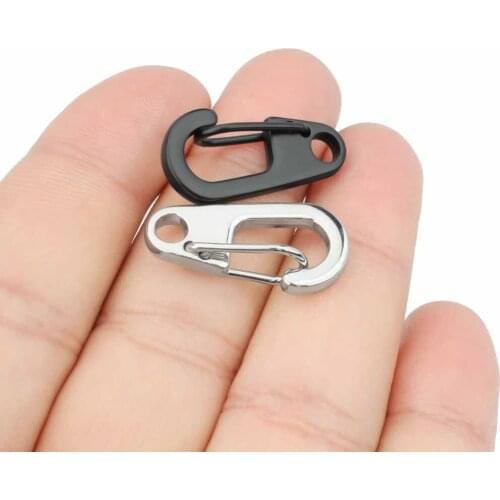 10PCS Mini Buckle Zinc Alloy Outdoor Small Tool Alloy Keychain Buckles