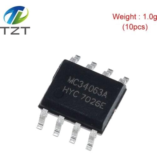 10pcs New MC34063 MC34063A 34063 SOP-8 Switching Regulator IC