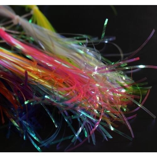 2Bag 2mm UV Flashabou Holographic Tinsel Stonefly Nymph Back Jig Body Wrap Lure Fishing Fly Tying Material