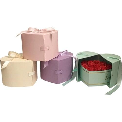 2020 New heart shape box,Popular gift box Mothers Day birthday/wedding party Valentines Day Mothers Day Christmas flower box