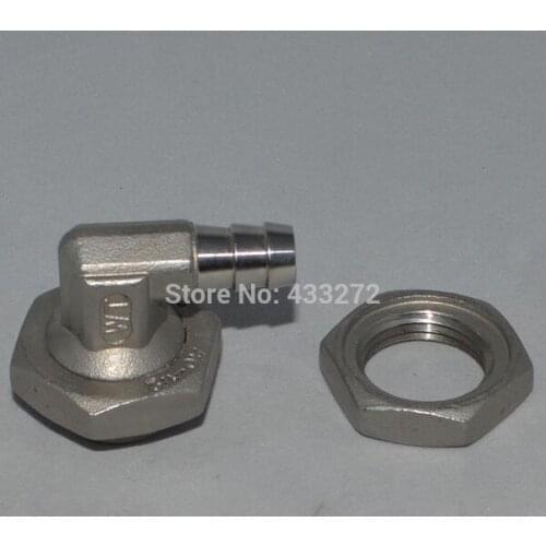 3/8" barb fitting and 1/2" lock nuts for Stainless Steel False Bottom,grain brewing accessories