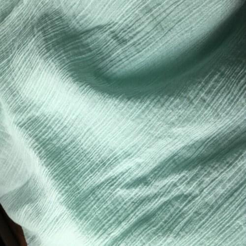 SC03 Natural 100% Cotton Gauze Voile Fabric 120 cm 47'' width 55 gsm for baby lining sewing fabric 30 m small wholesale