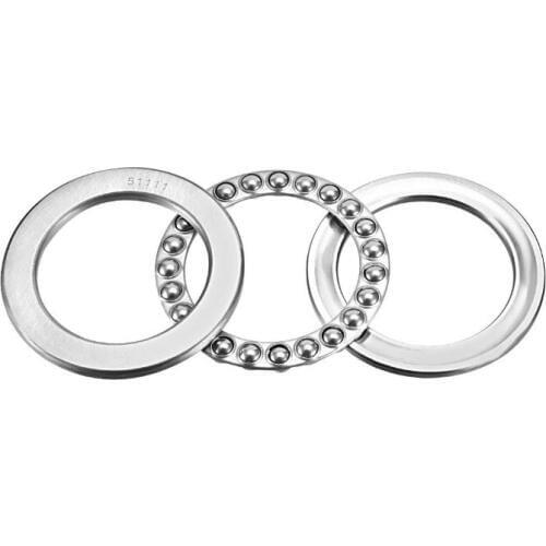 51111 Single Direction Thrust Ball Bearings 55mm x 78mm x 16mm Bearing Steel