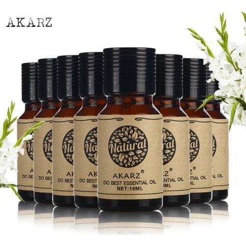 AKARZ value meals Jasmine Lavender Sandalwood Rose Peppermint Patchouli Tea tree Lotus essential Oils 10ml*8