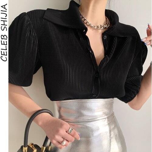 CELEB SHIJIA Black Blouses
