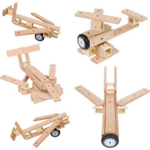 DIY Wooden Building Blocks Puzzle Toys Parent Child Interaction Education Toys Gift send Children