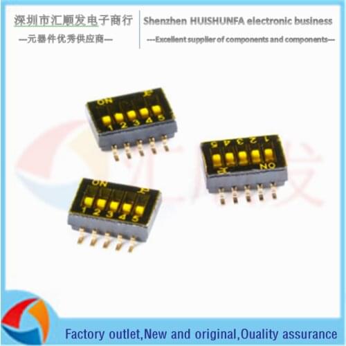 DSHP05TSGET 1.27mm pitch 5-digit chip dip switch/dip code switch