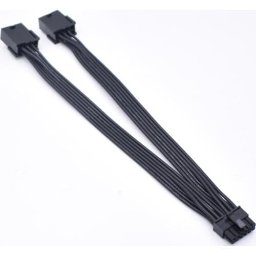 100pcs/lot 20cm Dual PCIe 8 Pin to Mini 12 Pin Male GPU Power Adapter Cable for NVIDIA GeForce RTX 30 Series RTX3080 RTX3090 GPU