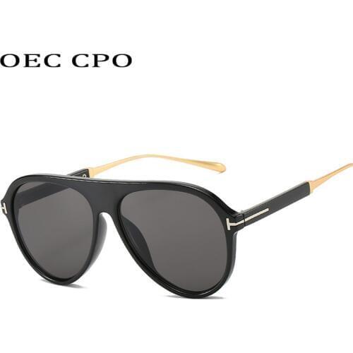OEC CPO Classic Pilot Sunglasses Men Driving Glasses Brown Grey Clear Lens Sunglasses Male Vintage Brand Sunglass Women очки UV