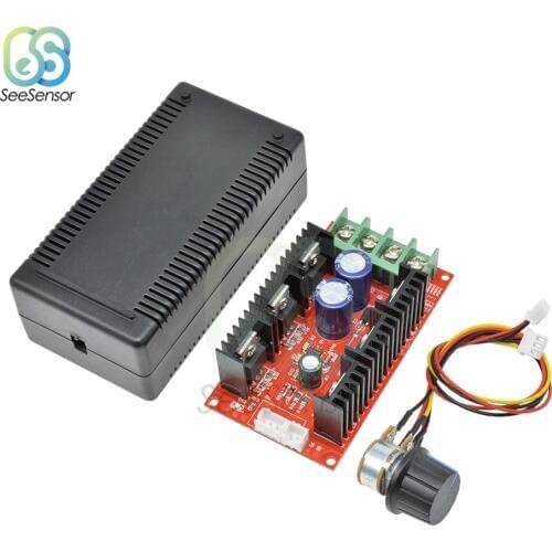 DC Motor Speed Controller PWM HHO RC Fan Car Speed Regulator 12V 24V 48V 200HZ 2000W MAX 10-50V 40A with Case