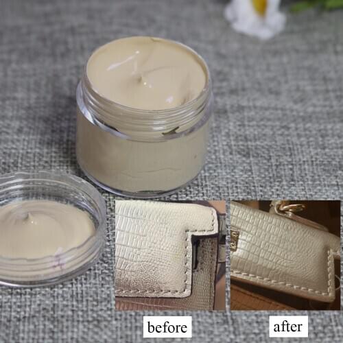 Beige Leather Paint Shoe Cream Coloring for Bag Sofa Car Seat Scratch 30ml Leather Dye Repair Restoration Color Change Paint