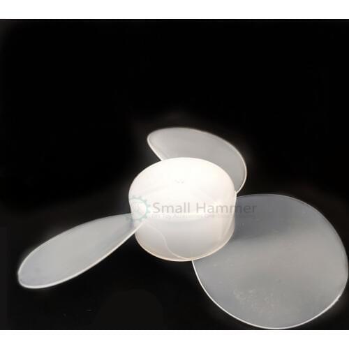 10pcs 74mm soft fan blade propeller integrated soft paddle fan blade DIY technology building blocks parts