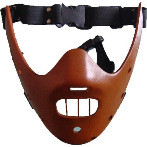 Demon Murderer Horror Resin Masks Halloween Realistic Party Movie The Silence of the Lambs Mask Hannibal Lecter Cosplay Props