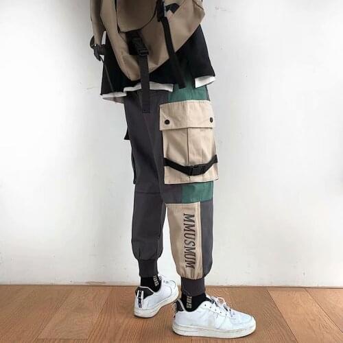 2021 Hot Fashion Jogging Mens Pants Streetwear Running Trousers Casual Hip Hop Harajuku Sweatpants Big Pocket Cargo Pants Men