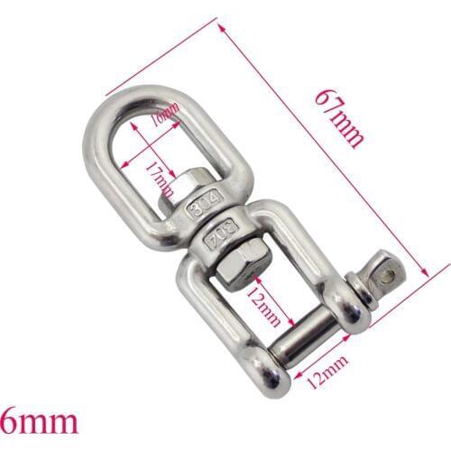 Stainless Steel Marine Eye and Jaw Swivel Marine SS304 Eye-Jaw Type Swivel Anchor Chain Connector