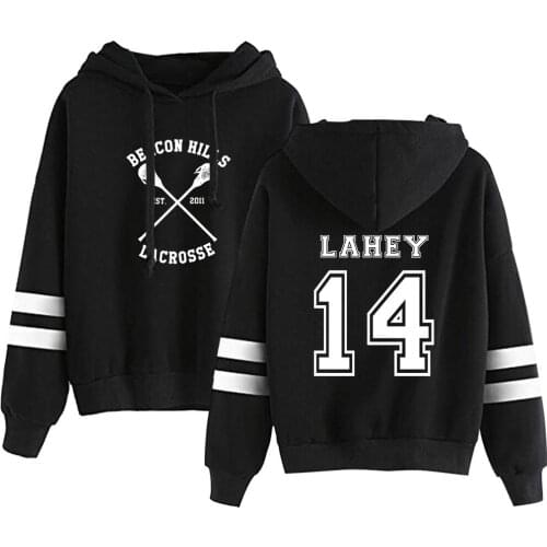 Teen Wolf LAHEY 14 Hockey uniform print Autumn Winter Holiday Preppy Men/Women Novelty Clothes