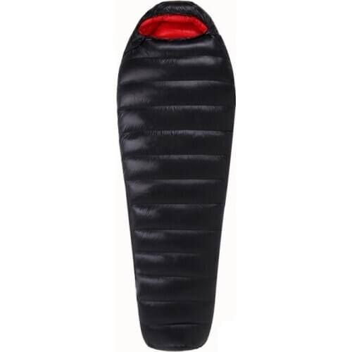 Portable Ultralight Down Sleeping Bag Goose Down Baffles Winter Outdoor Camping Can Splicing Waterproof Mountaineering Sleep Bag