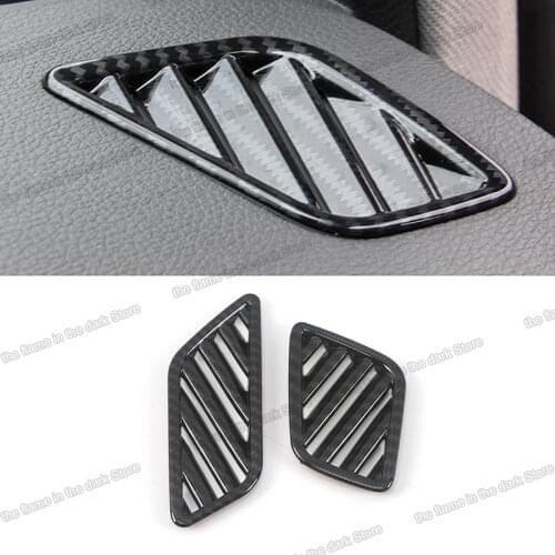 Lsrtw2017 Carbon Fiber Car Center Console Dashboard Vent Frame Outlet Trim for Audi Q5 2018 2019 2020 Accessoris Auto Sticker