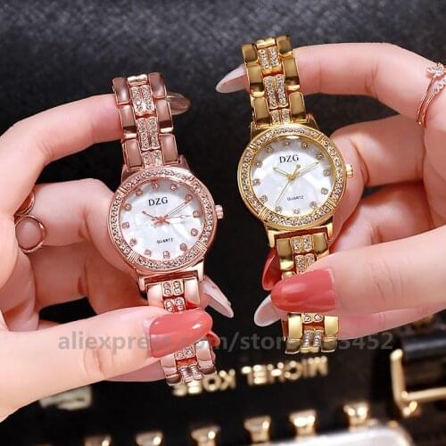 50pcs/Lot Luxury Rhinestone Crystal Women Watch Fashion Romantic With Diamond Quartz Steel Belt WristWatch Gift Reloj Mujer