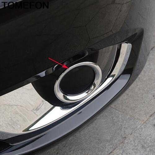 TOMEFON For Mercedes Benz Vito 2014 2015 2016 2017 W447 Front Fog Light Lamp Foglight Frame Cover Trim Moulding ABS Chrome