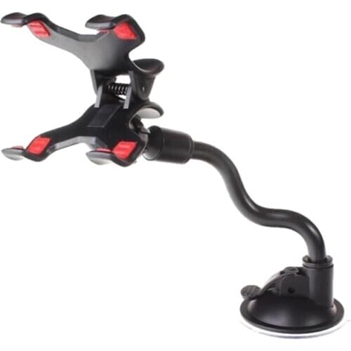 Universal 360°Adjustable Gooseneck Car Mount Cradle Holder Cell Phone Bracket