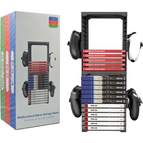 For -Ps5 Game Disc Box Storage Rack -Xbox Disc Double Layer Storage Box Bracket Switch Storage Disc Rack