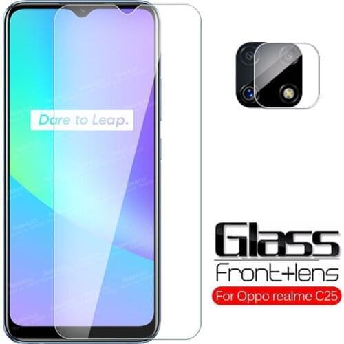 For Oppo Realme C25 Glass Camera Tempered Glass RealmeC25 Realmi Realmy C 25 6.5" Screen Protector Safety Cover Protective Film