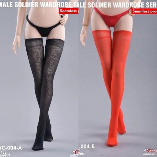 1/6 Female Soldier Figure Accessory Wardrobe Series Sexy Seamless Legs Socks 6 colors Model FG-YC-004 for 12'' Body In Stock