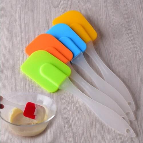 1PCS Food Grade Non Stick Butter Cooking Silicone Spatula Set Cookie Pastry Scraper Cake Baking Spatula kitchen Baking Tool