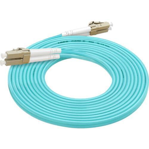 10pcs 3M 9ft. LC UPC to LC UPC Multimode M/M Duplex 3.0mm PVC 10G OM3 Fiber Optic Patch Cable, Wholesale