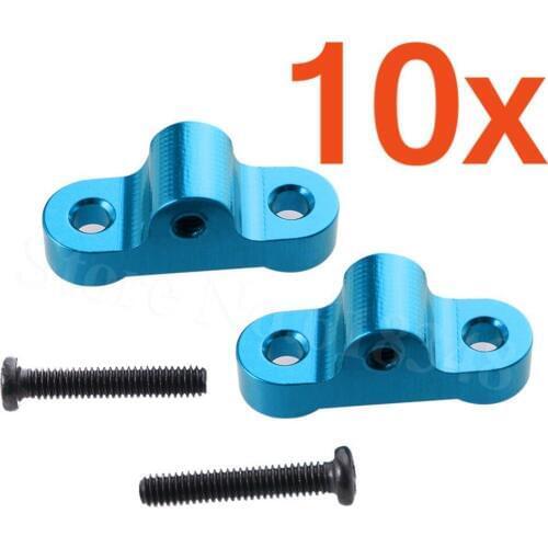 10x Aluminum Rear Upper Tie Rod Mount Base 0039 For WLtoys 12428 12423 1/12 RC Car Crawler Short Course Truck Spare Metal Parts