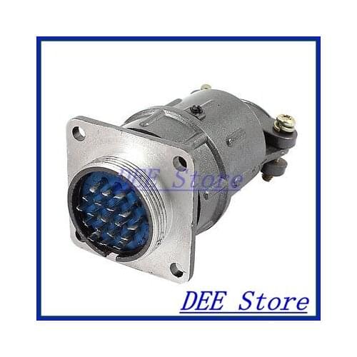 AC 500V 3A 3Amp 24mm Male Threaded 12Pin Aviation Plug Connector Joint