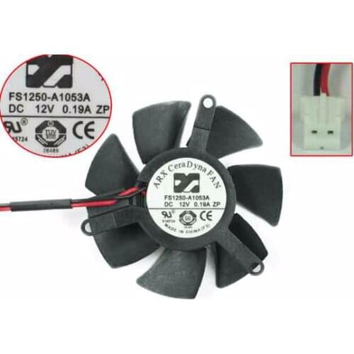 ARX FS1250-A1053A DC 12V 0.19 50x50x10mm 2-wire Server Cooling Fan