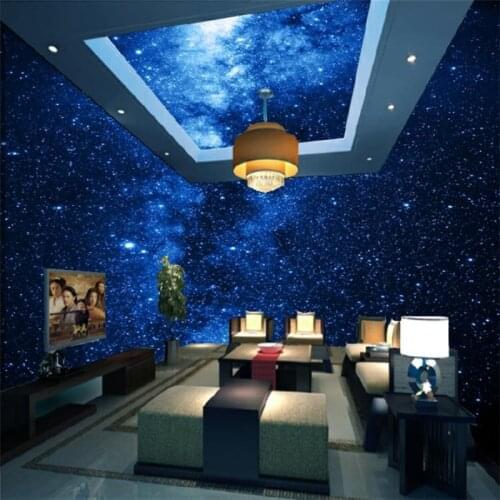 Beibehang custom wallpaper for walls Childrens room papel de parede 3D murals photo Starry sky wall paper KTV decoration