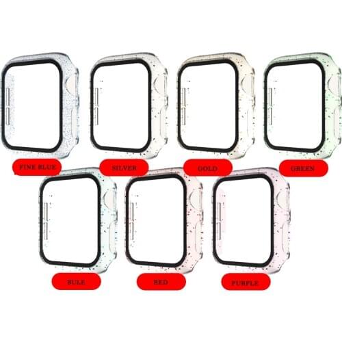 Watch cover Case for Apple Watch 4 5 40mm 44mm Scratch Half pack electroplating TPU cases For iWatch Series 3 2 42mm 38mm