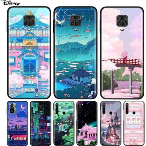 Art Pixel Aesthetic Silicone Cover For Xiaomi Redmi Note 10 10S 9 9S Pro Max 9T 8T 8 7 6 5 Pro 5A Phone Case