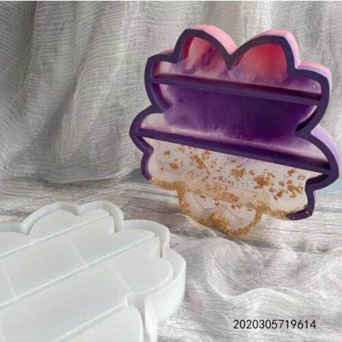 Epoxy Resin DIY Flower Storage Box Silicone Mold Room Storage Table Decoration Flower Storage Box Silicone Mold