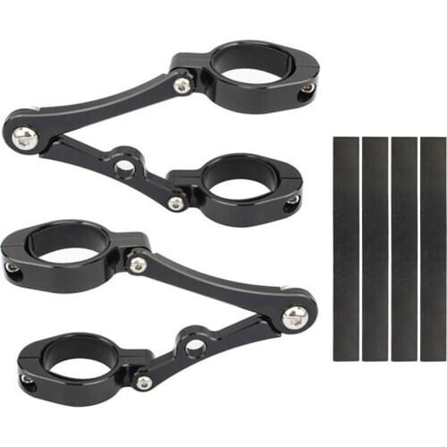 Motorcycle Headlight Bracket Mount Clamp 39mm-41mm CNC Fork Tube Diameter Universal for Honda/Kawasaki/Suzuki All Black