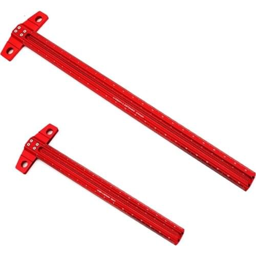 16in/24in Woodworking T Type Ruler Metal Ruler Drafting Tools Architect Ruler